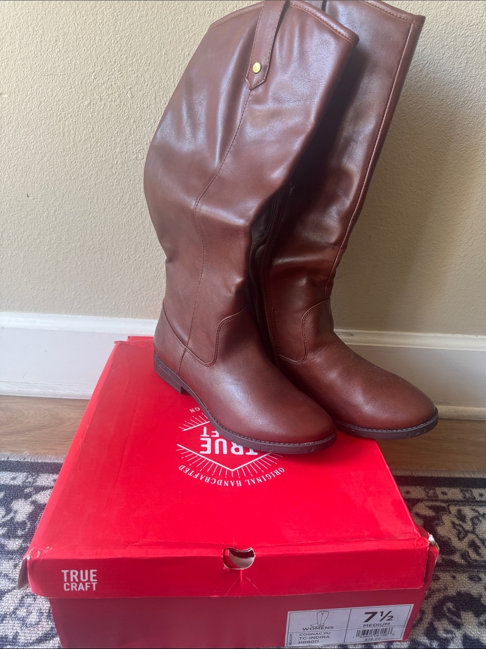 Women’s True Craft Brown Leather Over-the-Knee Riding Boots